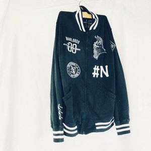 NEFF Warrior Black Full-Zip Men's Black Jacket